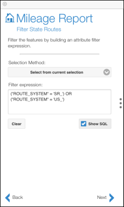 Using SQL to create an attribute filter